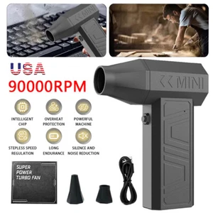 160000RPM Turbo Blower Jet Fan Violent Turbofan Brushless Motor Rechargeable - Picture 1 of 13