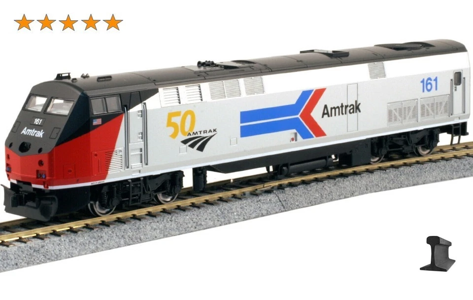 Kato HO Scale ~ New 2025 ~ Amtrak Phase I 50th ~ GE P42 Genesis #161 ~ 37-6114 - Image 1 of 2