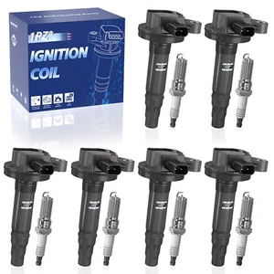 6x Ignition Coil Spark Plug For OEM C1595 UF553 Ford Lincoln Mazda 3.5L 3.7L V6 - Bild 1 von 6