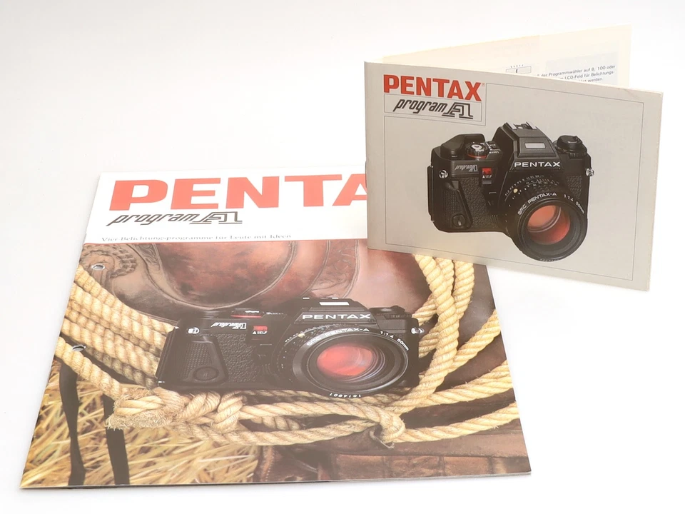 User manual for Pentax program A in German + brochure A4 - Image 1 of 1