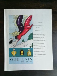 Anuncio Art Deco original de colección 1931 Guerlain Parfumeur Paris perfume página completa página completa - Imagen 1 de 1