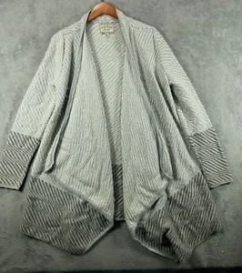 Lucky Brand Damen große Wolldecke Strickjacke beige Schal Pullover Boho Western - Bild 1 von 15
