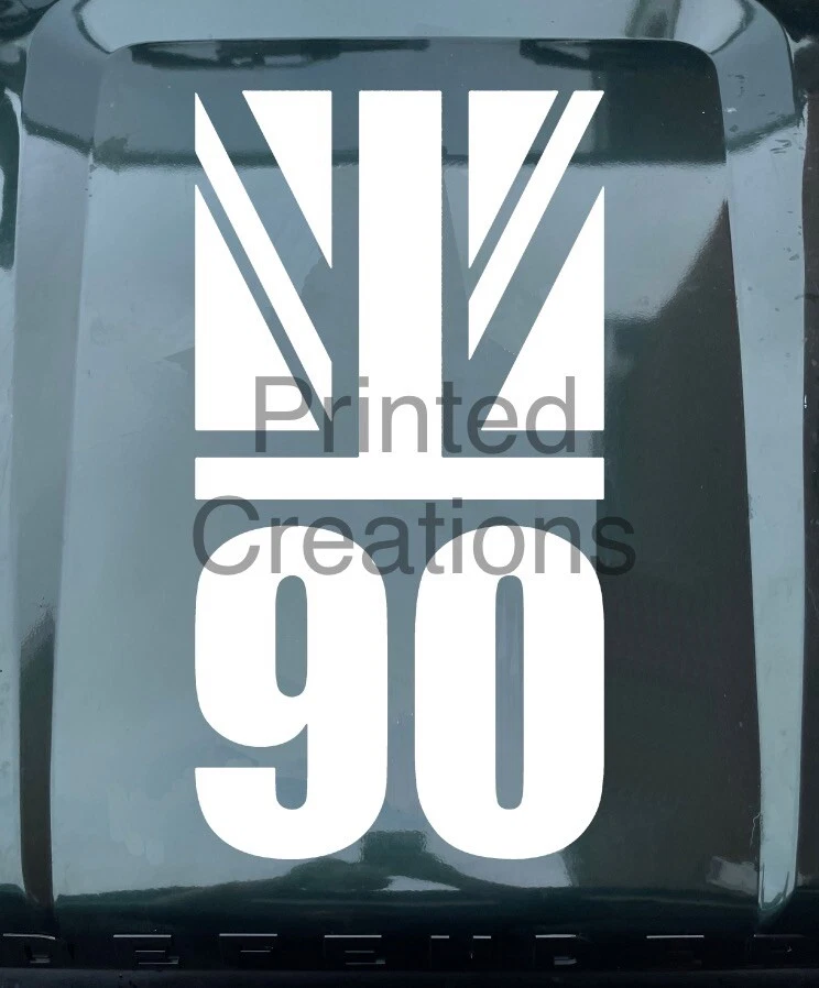 LAND ROVER DEFENDER 90 COFANO ADESIVO GRAFICO VINILE UNION JACK - Immagine 1 di 1