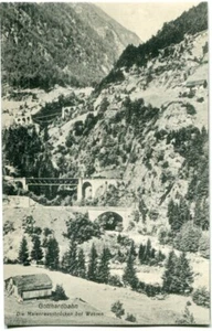 AK GOTTHARDBAHN bei WASSEN /REUSSTAL /URI Maienreussbrücken um 1906 - Bild 1 von 1