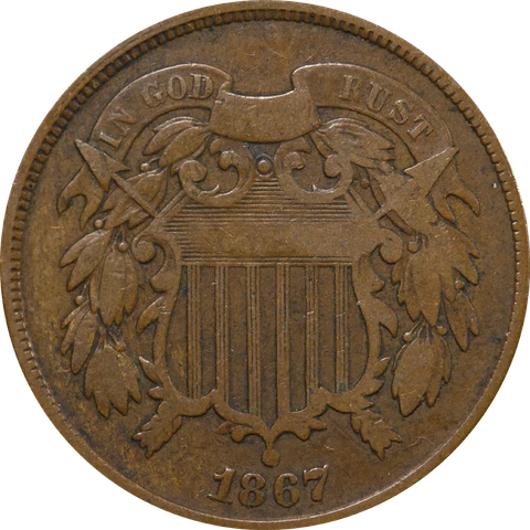 1867 Two (2) Cent Piece Great Deals From The Executive Coin Company Cover