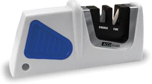 Afilador de cuchillo de carburo/cerámica compacto blanco/azul AccuSharp 080C - Imagen 1 de 1
