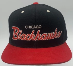 Cappello di lana snapback Chicago Blackhawks NHL Mitchell & Ness vintage hockey - Foto 1 di 7