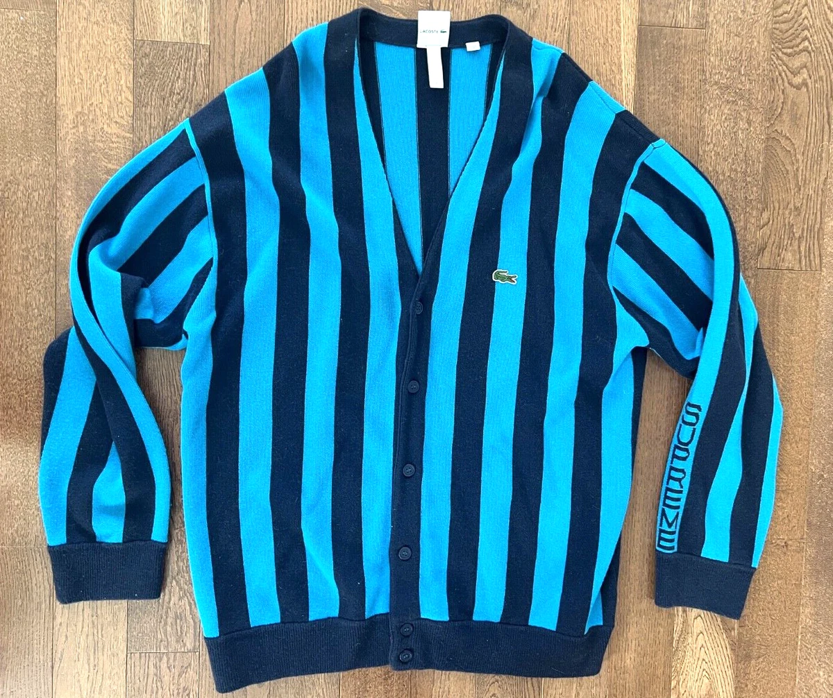 トップス supreme lacoste stripe cardigan black Supreme Supreme LACOSTE Stripe Cardigan Black | REVERSIBLE