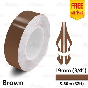 3/4" 19mm PinStriping Pin Stripe Tape Car Styling Line Decal Vinyl Sticker BROWN - Picture 1 of 12