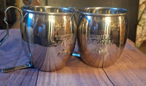 PATRON Tequila Mugs Set of 2 Stainless Steel Bee Moscow Mule - Bild 1 von 11