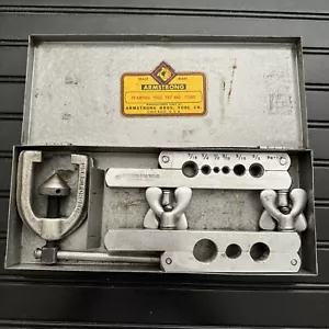 Vintage Armstrong Flaring Tool Kit Set 7080 Full Complete Original W Metal Case - Picture 1 of 7