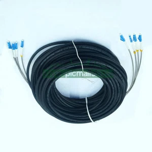 150M Field Outdoor LC-LC UPC 4 Strand 9/125Single Mode Fiber Patch Cord - Afbeelding 1 van 7