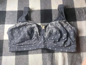 Anita #5777 Dots Dark Blue Contour Soft Cup Mastectomy Strap Bra 40C 001 - Picture 1 of 7