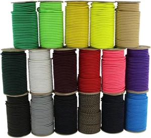 SGT KNOTS Marine Grade Bungee Cord - 100% Elastic Cord, Dacron Polyester Bungee - Picture 1 of 12