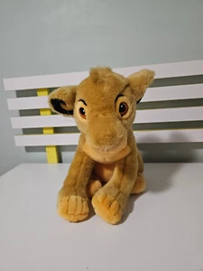 SIMBA PLUSH TOY ORIGINAL 90S DISNEY STORE SITTING 30CM TALL LION KING TOY - Picture 1 of 5
