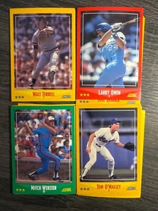 1988 Score Baseball, #251-500, You Pick, COMPLETE YOUR SET!! Part 2 - Picture 1 of 70