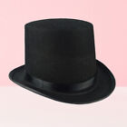 1PC black derby hat Men' s Black Hat Circus Ringmaster Hat Men Dress Up Hat