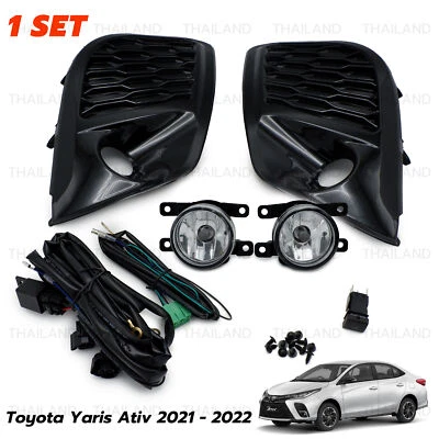 Set Kit H8 Fog Lamps Spot Lights Fits Toyota Yaris Ativ Sedan 2021 2022 Foto 1 de 4