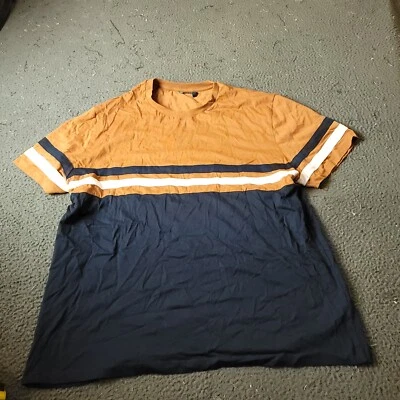 Camiseta para hombre talla 2XL XXL naranja azul algodón manga corta Asos Foto 1 de 4