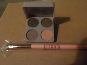 BANG Beauty Smokey Eyeshadow Quad & Luxie Brush & makeup bag - Picture 1 of 3