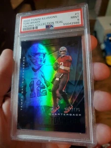 Tom Brady 2020 Illusions Trophy Collection Teal #1 #7/175 ~ Bucs ~ PSA 9 MINT🔥 - Bild 1 von 2
