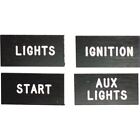 K4 Dash I.D. Engraved Switch Label Stickers 113-60-105