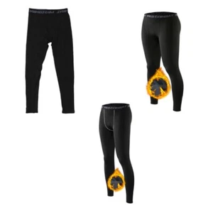 Soft Fleece Lined Leggings Thermal Running Tights Outdoor Cycling Pants for Men - Picture 1 of 26