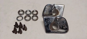 Original 1957 Oldsmobile Windshield Wiper Escutcheons 88, 88 Super and 98 - Picture 1 of 4