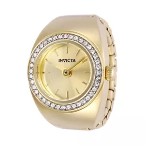 Invicta Mini Angel Women's Ring Watch - 16.5mm, Gold 48944 NEW - Picture 1 of 3