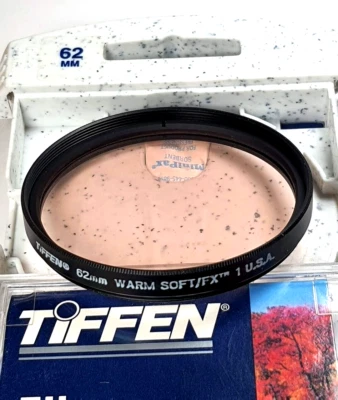 TiFFEN 62mm Warm Soft FX 1 Filter 62WSFX1 62 mm E62 Reduces Wrinkles & Blemishes - Image 1 of 4