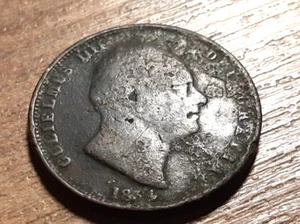 WILLIAM IV HALFPENNY 1834 - Picture 1 of 2