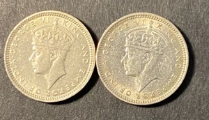Hong Kong 1938, 1939-KN 5 Cents XF Coins - Picture 1 of 6