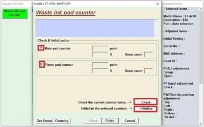 Reset Epson ET 2850, ET2851, ET2856 ✅Waste ink pad counter RESETTER🔑OnePc⭐⭐⭐ - Image 1 of 3