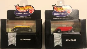 Konvolut 2 Hot Wheels Sammlerstücke 1934 Ford Farbvariationen! Gelb/Schwarz & Rot! - Bild 1 von 7