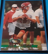 JOE MONTANA Card NFL 1993 TOPPS Stadium Club MEMBERS CHOICE #250 KC Chiefs 49ers