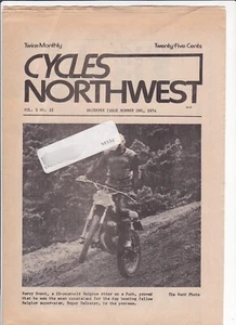 Periódico de colección Cycles Northwest diciembre 1974 - WA Motocross Motocicletas Carreras - Imagen 1 de 2