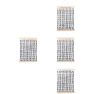 4 Pieces Grifftabelle Gitarre Diagrammplakat Klavier Akkorddiagramm - Bild 1 von 12