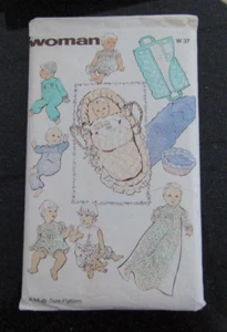 Sewing Pattern Vintage Layette for a Baby - including Moses Basket Lining - Picture 1 of 4