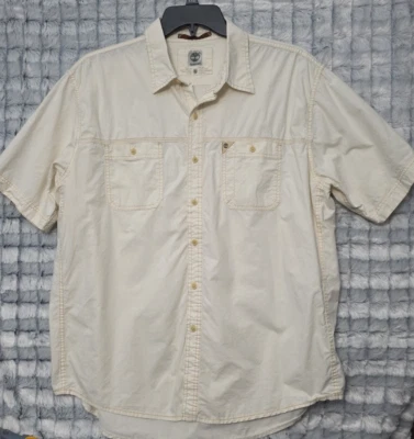 Timberland Ivory White Button Up Men's XL Casual Dress Shirt Outdoor Explorer - Image 1 of 4