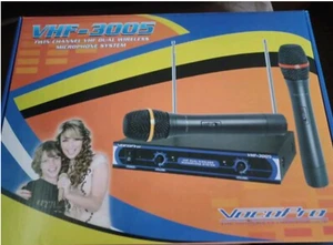 VHF 3005 Twin Channel Dual Wireless VoCo Pro Microphones - Picture 1 of 4
