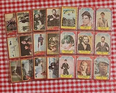 Juego completo de 2 cartas coleccionables Topps Superman 1980 (88) casi nuevo/como nuevo Foto 1 de 4