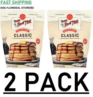 PACK 2 - Bob's Red Mill, mezcla clásica de panqueques y gofres, 24 oz (total 48 oz) Foto 1 de 4
