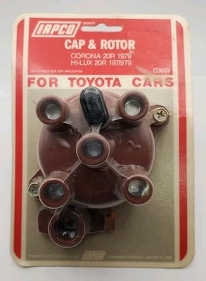Крышка распределителя и ротор IAPCO C3033 Toyota Corona Hi-Lux 1978 1979 новые из старых запасов 78 79 - Изображение 1 из 3