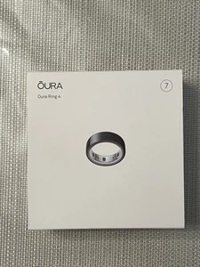 BRANDNEU VERSIEGELT Oura Ring 4 Smart Ring 4. Gen. Aktivitätstracker Größe 7 schwarz - Bild 1 von 2