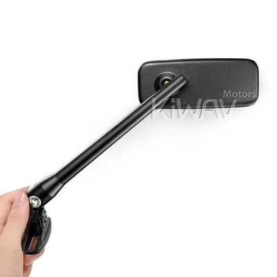 Espejos retrovisores negros Classic Plus base negra para Ducati 899 959 1199 1299 Panigale ε Foto 1 de 4