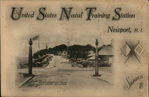 Newport,RI United States Naval Training Station Rhode Island Postcard - Picture 1 of 2