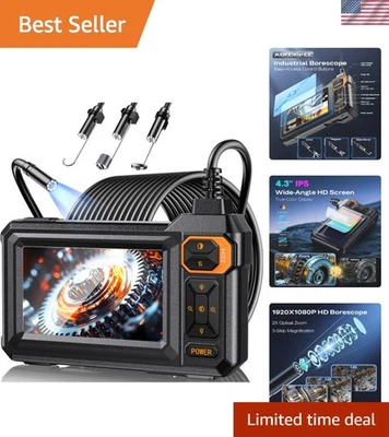 Câmera de inspeção compacta e leve - Tela HD de 4,3" e cabo cobra de 16,5 pés - Imagem 1 de 4