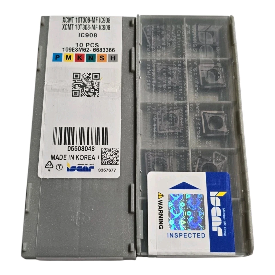 ISCAR Hartmetall Drehbohr Einsätze XCMT 10T308-MF IC908 CL1