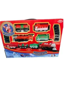 Juego de tren vintage Rudolph el reno nariz roja calibre O a batería nuevo en caja - Imagen 1 de 6