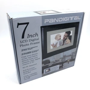 Pandigital Model PAN7056W01 - 7 Inch Digital Photo Frame 256MB - Open Box - Picture 1 of 10